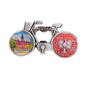Bicycle fridge magnet with bottle opener – Wąbrzeźno
