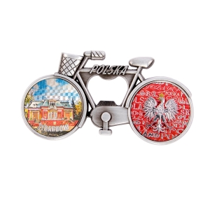 Bicycle fridge magnet with bottle opener – Żyrardów
