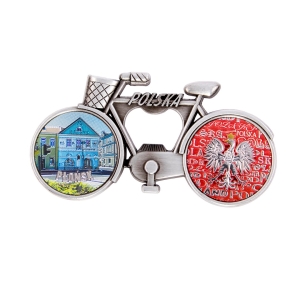 Płońsk Bicycle Fridge Magnet with Bottle Opener