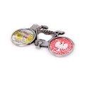 Magnes lodówkowy otwieracz rower Pobiedziska widok z boku metalowy