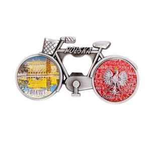 Puławy Bicycle Fridge Magnet with Bottle Opener