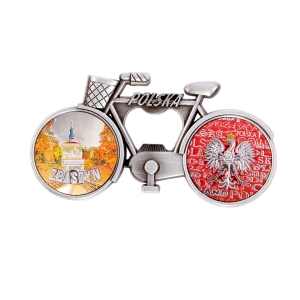 Zbąszyń Bicycle Fridge Magnet with Bottle Opener