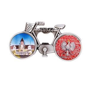 Bicycle fridge magnet with bottle opener – Włodawa