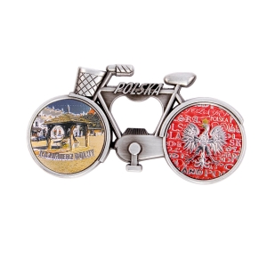 Bicycle fridge magnet with bottle opener – Kazimierz Dolny