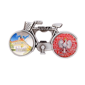 Bicycle fridge magnet with bottle opener – Wałcz