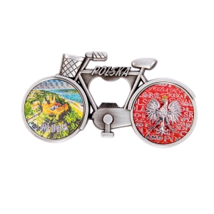 Bicycle fridge magnet with bottle opener – Płock