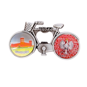 Bicycle fridge magnet with bottle opener – Ciechanów