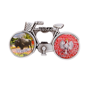 Zambrów Fridge Magnet with Bottle Opener – Bicycle Design