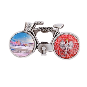 Bicycle bottle opener fridge magnet – Skierniewice market square