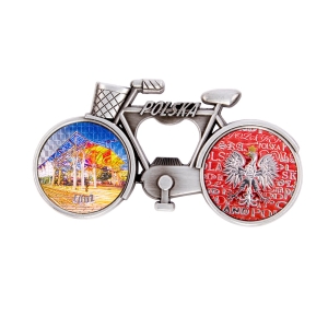 Bicycle bottle opener fridge magnet – Łódź Stable of Unicorns