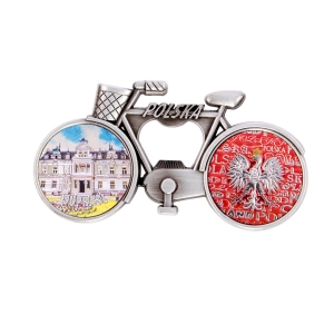 Bicycle fridge magnet with bottle opener – Supraśl Buchholtz Palace