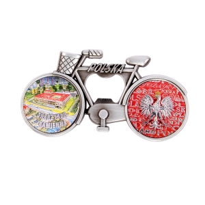 Bicycle fridge magnet with bottle opener – Skarżysko-Kamienna