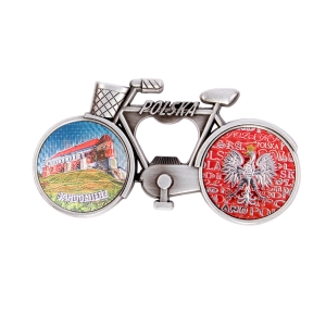Bicycle fridge magnet with bottle opener – Sandomierz