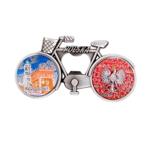 Bicycle fridge magnet with bottle opener – Sandomierz