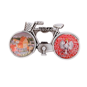 Bicycle fridge magnet with bottle opener – Strzelce Krajeńskie Mill Gate