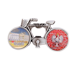 Bicycle fridge magnet with bottle opener – Radom town office