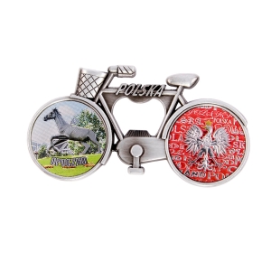 Bicycle fridge magnet with bottle opener – Opoczno