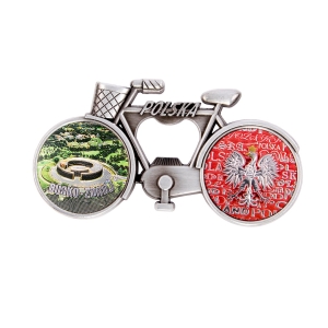 Bicycle fridge magnet with bottle opener – Busko-Zdrój