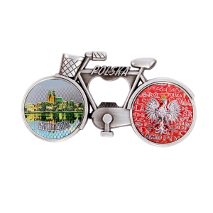 Bicycle fridge magnet with bottle opener – Gniezno
