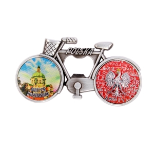 Bicycle fridge magnet with bottle opener – Gostyń Poznański
