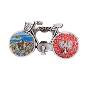Fridge magnet bottle opener – bicycle – Barlinek