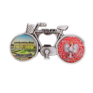 Bicycle fridge magnet with bottle opener – Białystok