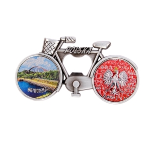 Bicycle fridge magnet with bottle opener – Ostrołęka