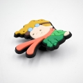 przypinka Mały książę widok z tyłu z zapięciem
