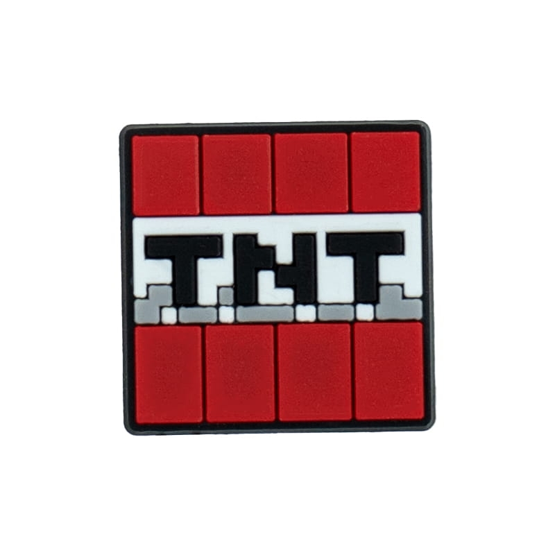 przypinka do kroksów Minecraft TNT blok dynamitu