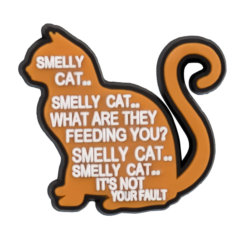 Przypinka do kroksów Smelly cat - ozdoba do butów z kotem