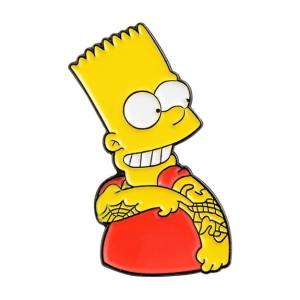 Metalowa przypinka Przypinka Bart Simpson