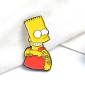 przypinka Bart Simpson ozdoba do ubrań