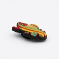 przypinka sombrero widok z boku jibbitz crocs