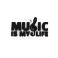 przypinka do kroksów Music is my life z nutką