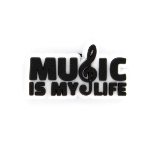 Music is my life przypinka do kroksów