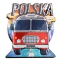 magnes na lodówkę Jelcz 043 Polska widok z przodu