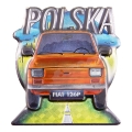 Magnes na lodówkę Fiat 126P Polska widok z przodu