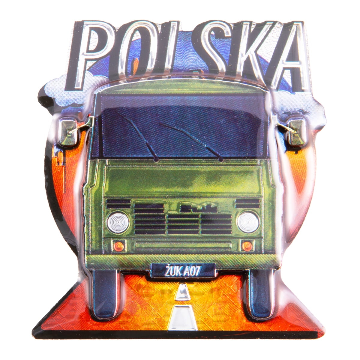Magnes na lodówkę Żuk A07 zielony samochód Polska