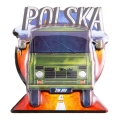 Magnes na lodówkę Żuk A07 zielony samochód Polska