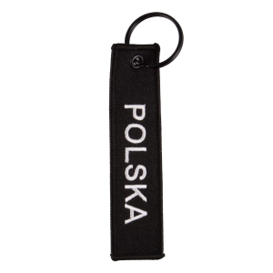 Zawieszka haftowana Polska czarna