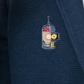 przypinka simpsonowie robot na ubraniu pin kolekcjonerski