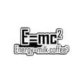 Metalowa przypinka E=mc2 kawa mleko energia dla miłośników kawy