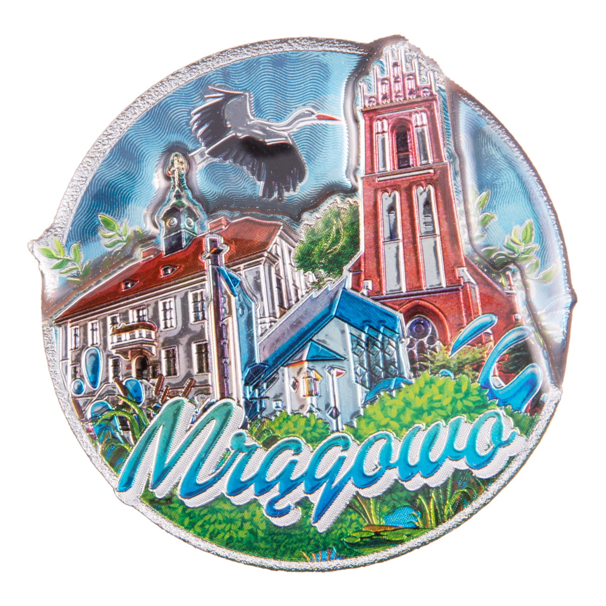 Magnes na lodówkę Mrągowo pamiątka turystyczna
