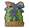 magnes na lodówkę metalizowany Kraków Smok Wawelski pamiątka