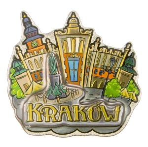 Magnes na lodówkę – Metalizowany Kraków rynek