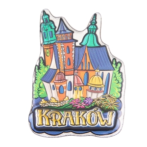 Magnes na lodówkę – Metalizowany Kraków Wawel