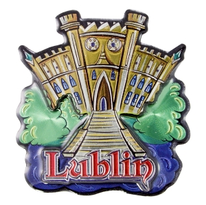 Magnes na lodówkę – Metalizowany Lublin Zamek