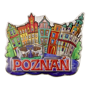 Magnes na lodówkę – Metalizowany Poznań