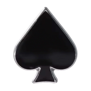 Metalowa przypinka karty PIK