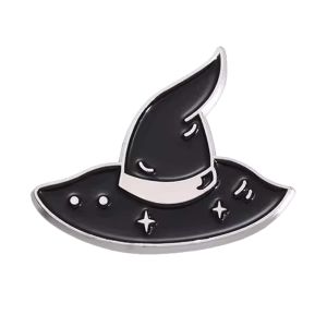 Metalowa przypinka tiara czarownicy